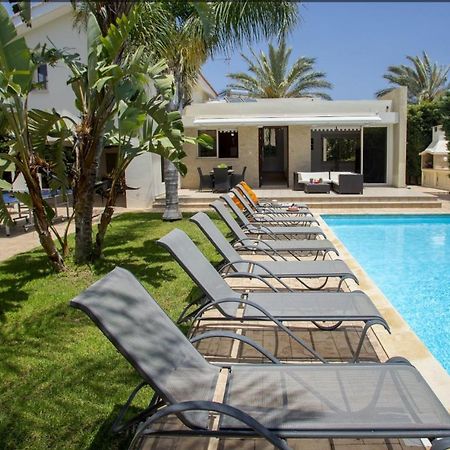 Soothing Sunset Villa With Private Pool, 200M From The Beach Περβόλια Εξωτερικό φωτογραφία