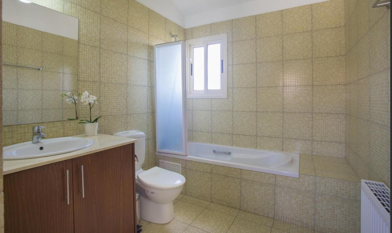 Soothing Sunset Villa With Private Pool, 200M From The Beach Περβόλια Εξωτερικό φωτογραφία